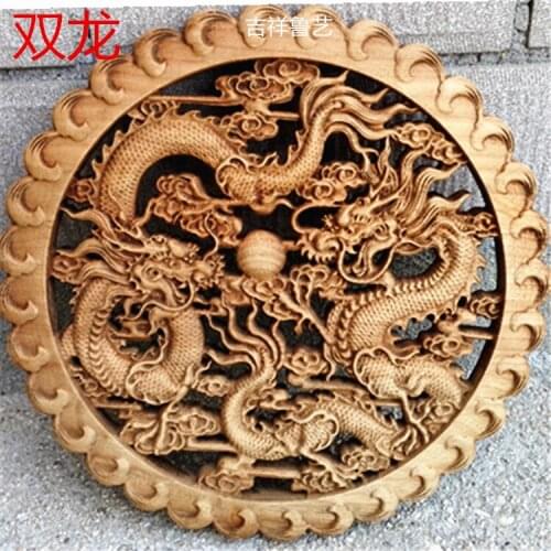 WOODCARVING ROUND SMALL PENDANT DECORATION FRAGRANT SOLID WOOD HOLLOW CARVING ANTIQUE SMALL CRAFTS