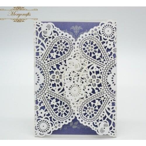 Romantic Invitation Laser Cut Delicate Carved Pattern Wedding Invitations Party Supplies