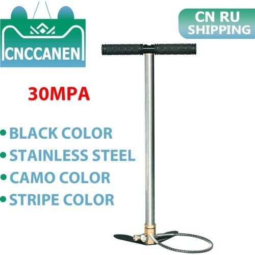 30Mpa 300bar 4500psi 3 Stage Hand Operated High Pressure PCP Pump Air Pump Mini Compressor for Car Bicycle Hunting Air Paintball