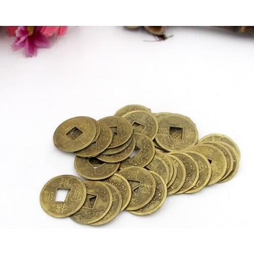Alloy Chinese Fortune Auspicious Coin Feng Shui Ching Lucky Coins Chinese Commemorative Coin Artificial Souvenir Decoration