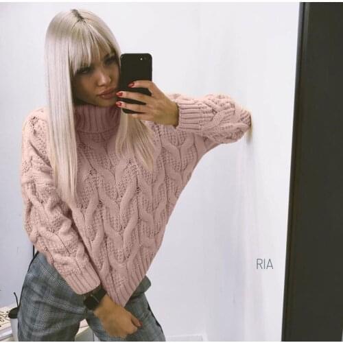 Women Turtleneck Sweaters 2021 Thick Warm Pullover Cashmere Jumper Soft Loose Fall Winter Sweater Korean Women Jumpers