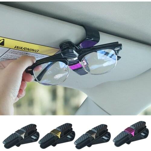 Carbon Fiber Car Glasses Clips Sunglasses Clips Car Card Holders Paper Clips Car Accessories Sd-1305