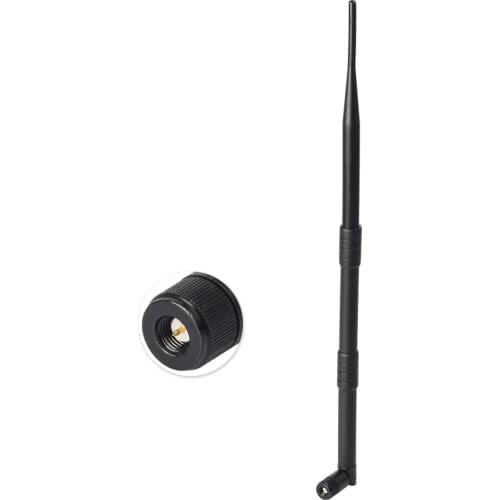 Superbat 1200MHz 1.2GHz 7dBi Omni Rubber Duck Antenna Signal Booster GSM Aerial Tilt-and-Swivel Black SMA Plug Connector
