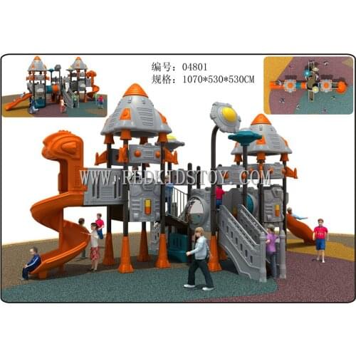 Exported to USA Top Quality Gorgeous Park Playground Equipment Big Outdoor Play Facilities HZ-04801
