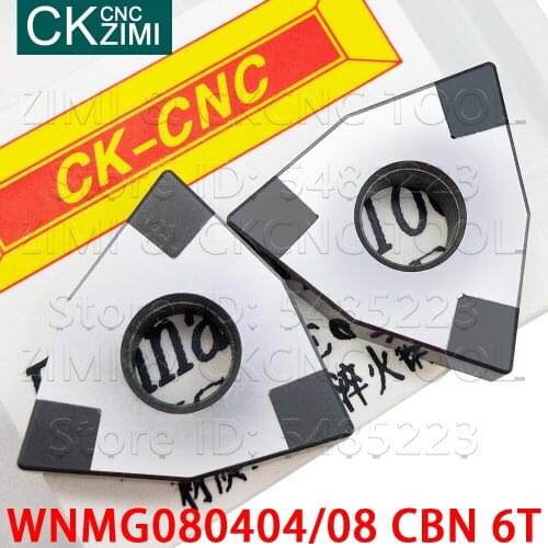 WNMG080404 CBN 6T WNMG080408 CBN 6T Boron Nitride Blade turning inserts Carbide turning Cutting CNC metal lathe tools for steel