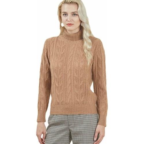 Female Pullover Warm Long Sleeve Womens Autumn Winter Turtleneck Thickening Women Sweater 100% Cashmere Sweater Knitting Jumper