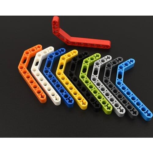 10PCS 32009 High-tech Hole beam hole arm 1 x 11.5 Double Bent Thick Building Blocks Parts MOC DIY Education Build Toys Brick