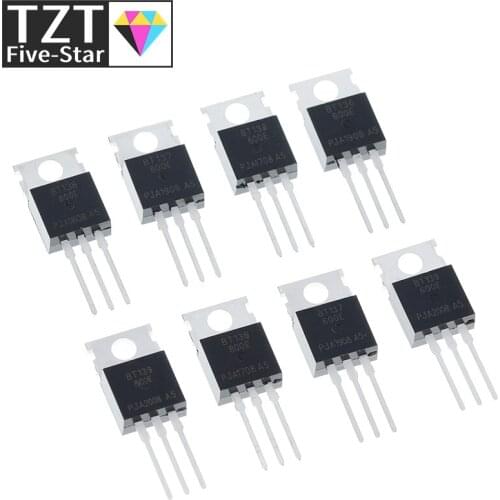 10PCS BT136-600E BT137-600E BT138-600E BT139-600E BT136-800E BT137-800E BT138-800E BT139-800E TO-220 BT136 BT137 BT138 BT139 IC