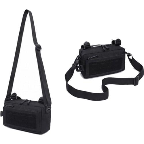 1000D EDC Storage Bag Outdoor Sports Camping Cycling Backpack MOLLE Hanging Laser Leisure Waist Bag Tactical Chest Bag X395A