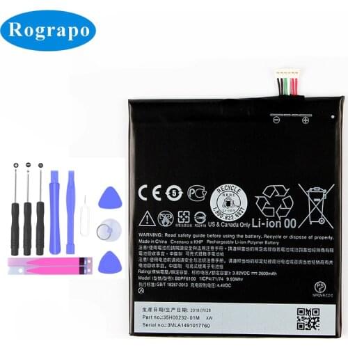 New 2600mAh BOPF6100 Replacement Battery For HTC Desire 820 Dual Sim D820u 820Q D820t D826 826T 826W Cell Phone