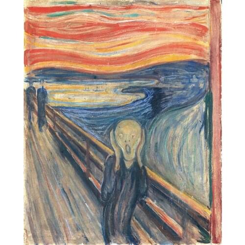 World Famous Painting "The Scream" 5D DIY Diamond Painting Full Square Diamond Painting Embroidery Sale 20X30cm