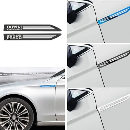Car Styling 2pcs Side Wing Badge Emblem Fender Sport Car Sticker for Toyota prado land cruiser accessories car styling