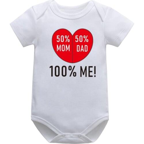 White Newborn Baby Bodysuit Short Sleeve Body Baby Overalls Infant Boy Girl Jumpsuit letter printing Kids Clothing