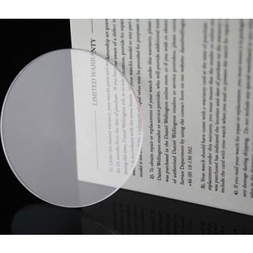 Free Shipping 10pcs Flat Watch Mineral Crystal Glass 1.5mm Thick 24-40mm Select Size for Watchmakers