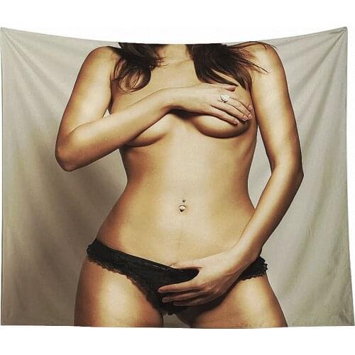 Body Art Woman Buttocks Sexy Artistic Poster Wall Carpet Canvas Painting Flags Banners Tapestry Bedside Background Wall Hanging