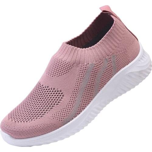 Brand womens shoes, flat shoes, flying woven sports shoes, ladies casual shoes, new shoes, running shoes, socks, student shoes