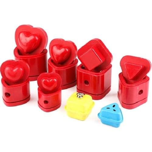 Vegetable Tanned Leather Shaped Mold Leather Bell Molding Mold Heart Shaped Square Triangle Mould Diy Handmade Leather Goods