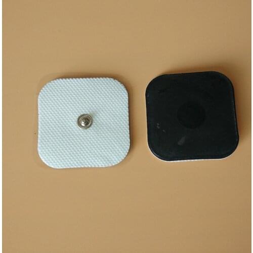 10Pcs 20Pcs 4*4cm Gel Small EMS Electrode Pads For Tens Acupuncture Machine Pulse Massager Self Adhesive Replacement Pad Snap On
