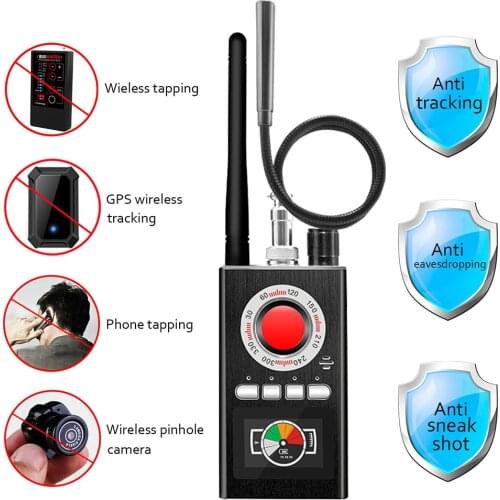 K88 Multi-function AI Anti Candid Camera Detector GSM Audio Bug Finder GPS Signal RF Tracker Detect Eavesdropper Protect Privacy
