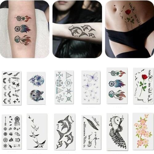 Cool Unisex Long Lasting Arm Body Temporary Tattoo Waterproof Transfer Sticker