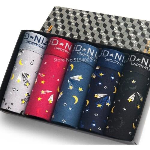 Male Panties Cotton Boxers Comfortable Breathable Mens Underwear Trunk Brand Shorts Man Boxer