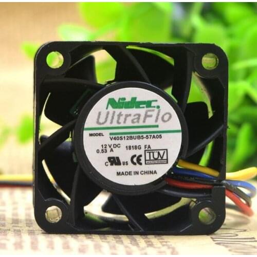 Nidec X3250 M4 4cm 40*40*28MM DC 12V 0.53A V40S12BUB5-57A05 Chassis Cooling Fan