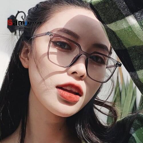 Samjune Anti Blue Light Glasses Frame Women Men Goggle Light Blocking Glasses Vintage Transparent Optical Eyewear Frames