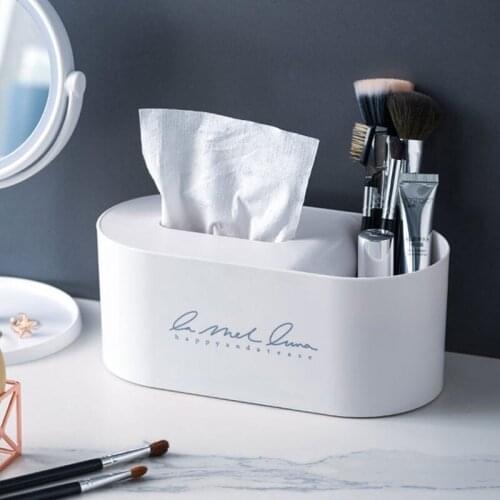 Creative Tissue Box Cover Home Car Desk Organizer Remote Control Holder Makeup Cosmetic Storage Box Napkin Paper Container