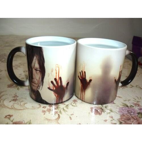 Drop shipping!The Walking Dead Mugs Coffee Tea Milk color changing Ceramic Mug cup