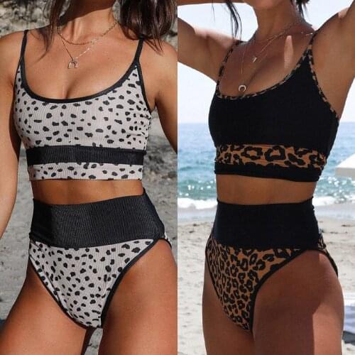 Sexy Leopard Print womens Bikini Swimsuit 2020 womens swimsuit