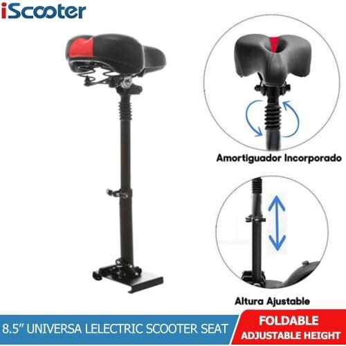 8.5” Universa Electric Scooter Seat For Xiaomi M365 Electric Scooter Adjustable Foldable Stiletto Cushion Retractable Safe Seat