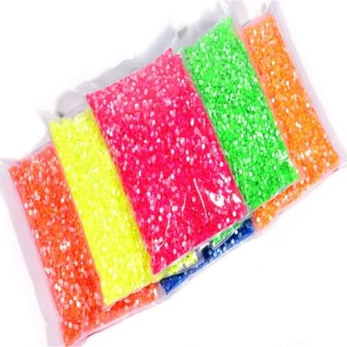 14400pcs Luminous Crystal Nail Art Rhinestones Glitter Glass Gem 3D Charm Flatback Strass Fluorescence Nail Art Decorations