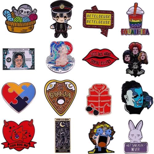 Cute Anime Figure Hard Enamel Pin Cute Boy Brooches Women Men Lapel Badges Backpack Collar Fashion Jewelry Gifts For Kids Friend