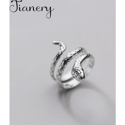 Vintage Big Snake Rings For Women Lady Men Antique Knuckle Rings Boho Jewelry Anillos 2021