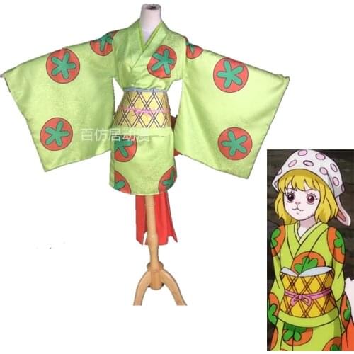 Japan Anime One Piece Wano Country Carrot Kyarotto Kimono Yukata Cosplay Costume Women Luxury Bathrobe for Halloween Customize