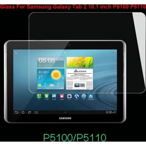 Tempered glass screen protector for Samsung Galaxy Tab 2 10.1 inch P5100 P5110 P5120 screen film guard protection