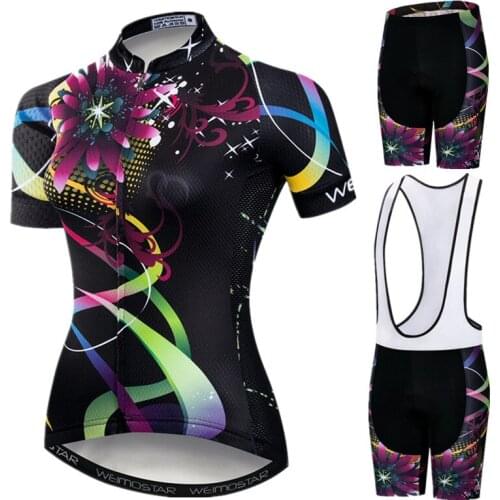 Weimostar Pro Womens Cycling Clothing Suit Team Sport Mountain Bike Clothes Quick Dry Bicycle Wear Summer Cycling Jersey Set