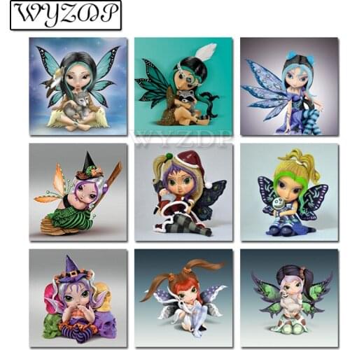 5D Diamond painting Cartoon girl Pictures Full Square/Round Diamond Embroidery Mosaic Cross stitch Gift Kits Home decor 18703