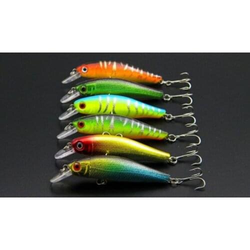 6Pcs 8.5cm 8.5g 3D Eyes Minnow fishing lures bass lure fishing tackle isca artificial wobbler bait