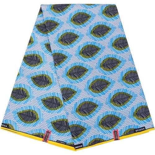 Ankara African Polyester Wax Prints Fabric 2019 Binta Real Wax High Quality 6 yards African Fabric for Party Dress