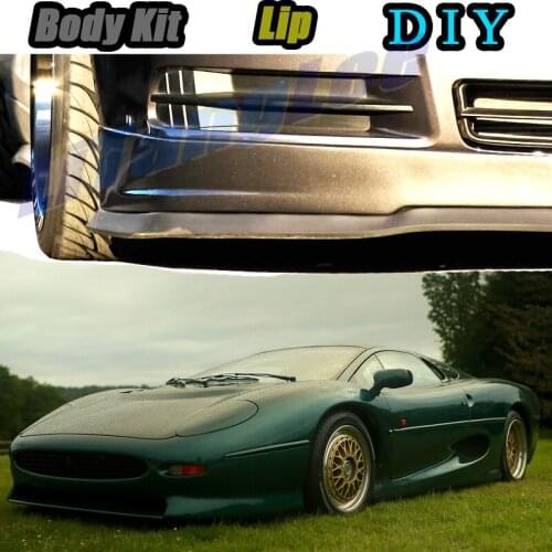 Car Bumper Lip Front Spoiler Skirt Deflector For Jaguar XJ220 Tune Car Modified Body Kit VIP Hella Flush Lips