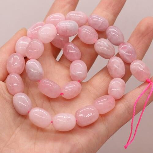 10-12mm Natural Semi-Precious Stone Beads Madagascar Pink Crystal for Jewelry Making Necklace DIY Bracelet Accessories 36cm Gift