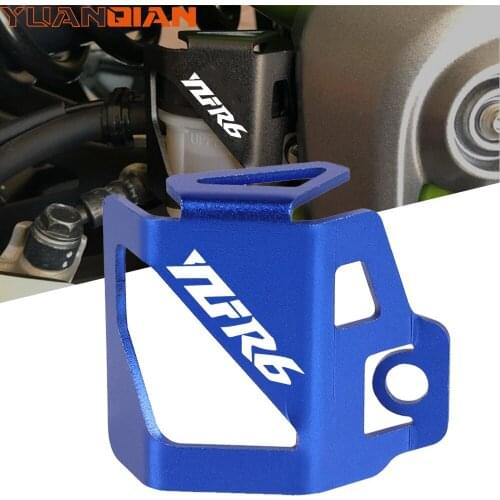 For yamaha YZF R6 YZFR6 YZF-R6 2010-2021 2020 2019 2018 2017 2016 Motorcycle Rear Brake Fluid Reservoir Cover Guard Protector