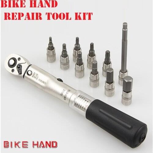 Bike Hand Bike Repair Tools Torque Wrench Allen Key 1/4" 2-24NM Torque Spanner MTB Mountain Bike Road Bicycle Repair Tool Kit
