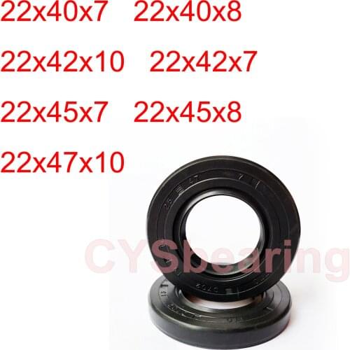 2pcs TC NBR Skeleton Oil Seal Simmer Ring Rotary Shaft Radial Gasket Spring 22x40x7 22x40x8 22x42x10 22x42x7 22x45x7 22x45x8mm