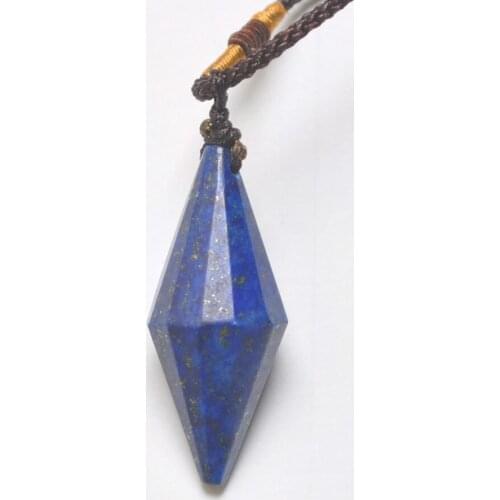 Lapis Stone Adjustable Nylon Rope Braid Necklace Jewelry For Woman Gift 1PCS F428