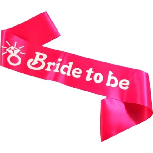 3pcs Bride to be Ribbon wedding decoration Hen party bands Bridesmaid maid of honor event sash wedding ribbons party supplies