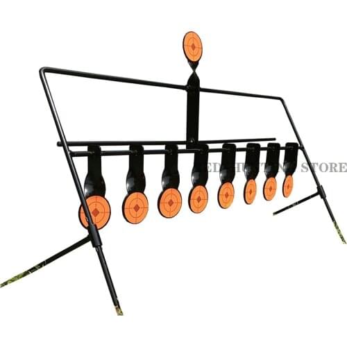 High Quality Metal Self Resetting Air Gun Spinner Target Hunting Shooting Training Target Plinking Target 5/7/9 Plates