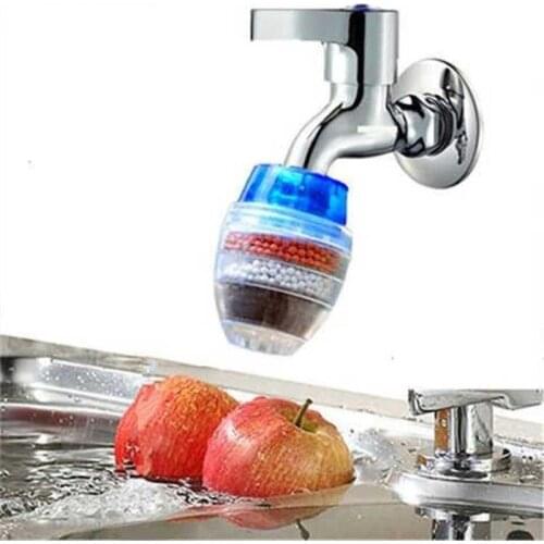 Mini Kitchen Home Carbon Faucet Tap Water Clean Filter Purifier Filtration Cartridge Carbon Water Filter Faucet Accessories