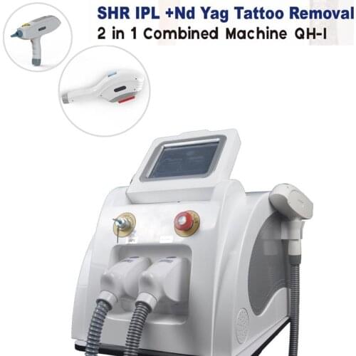 Multifunctional Beauty Machine Ipl Shr Laser Nd Yag Permanent Hair Removershr ipl hair reduction+q switch laser tattoo removal